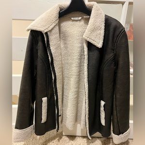 Leather lined jacket, St John’s dark brown